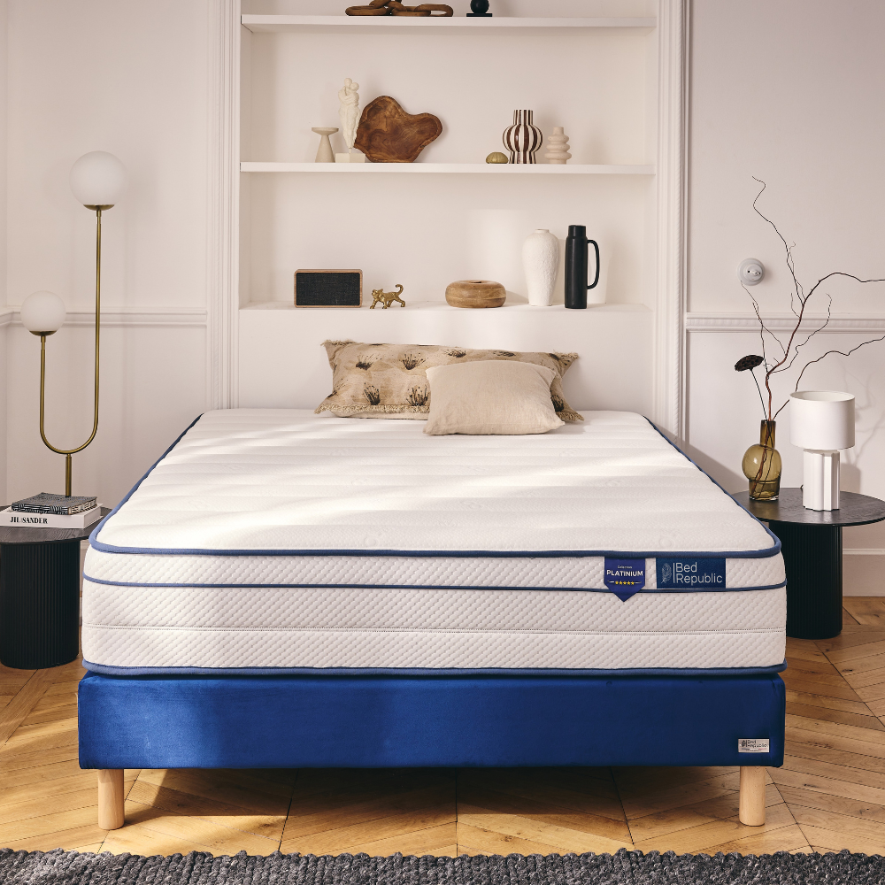 Matelas ressorts ensachés et mousse mémoire de forme HD - BED PLATINIUM 27 cm