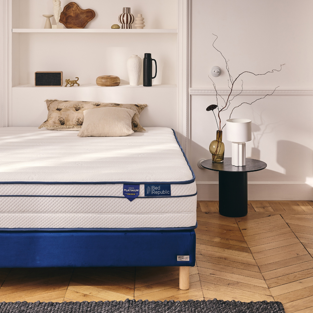 Matelas ressorts ensachés et mousse mémoire de forme HD - BED PLATINIUM 27 cm
