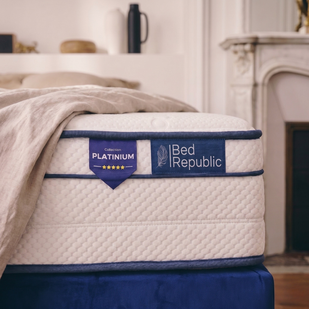 Matelas ressorts ensachés et mousse mémoire de forme HD - BED PLATINIUM 27 cm