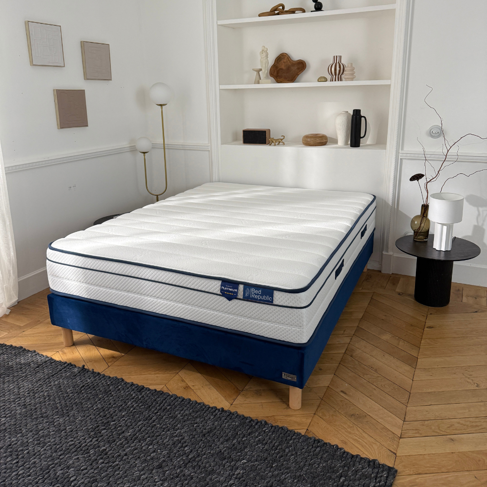 Matelas ressorts ensachés et mousse mémoire de forme HD - BED PLATINIUM 27 cm