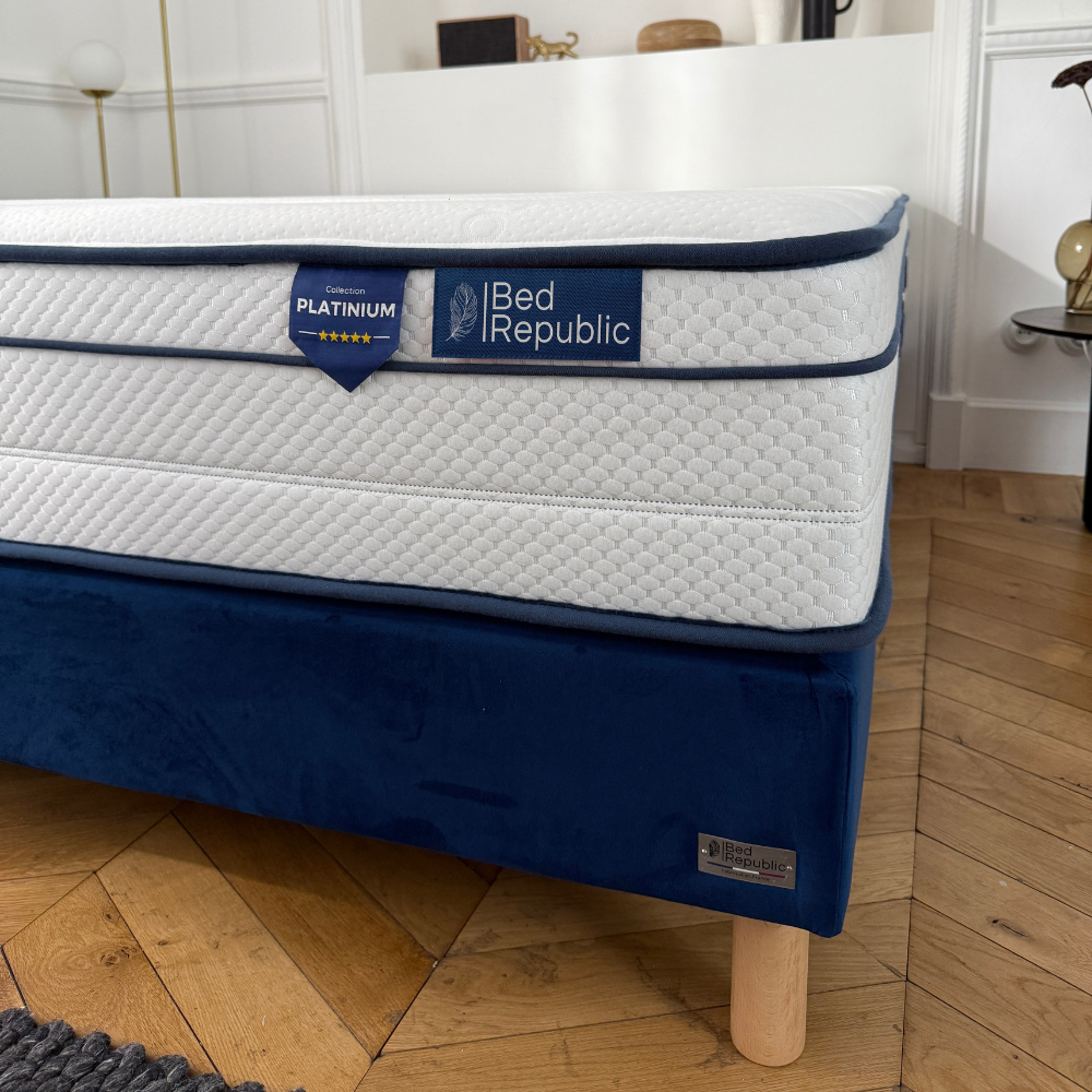 Matelas ressorts ensachés et mousse mémoire de forme HD - BED PLATINIUM 27 cm