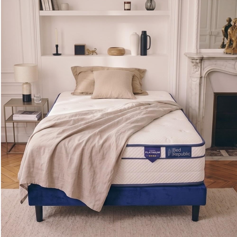 Matelas ressorts ensachés et mousse mémoire de forme HD - BED PLATINIUM 27 cm