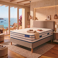 Matelas ressorts ensachés et deux faces : mousse mémoire de forme + Face été Mousse FRESH - BED PLATINIUM FRESH 29 cm