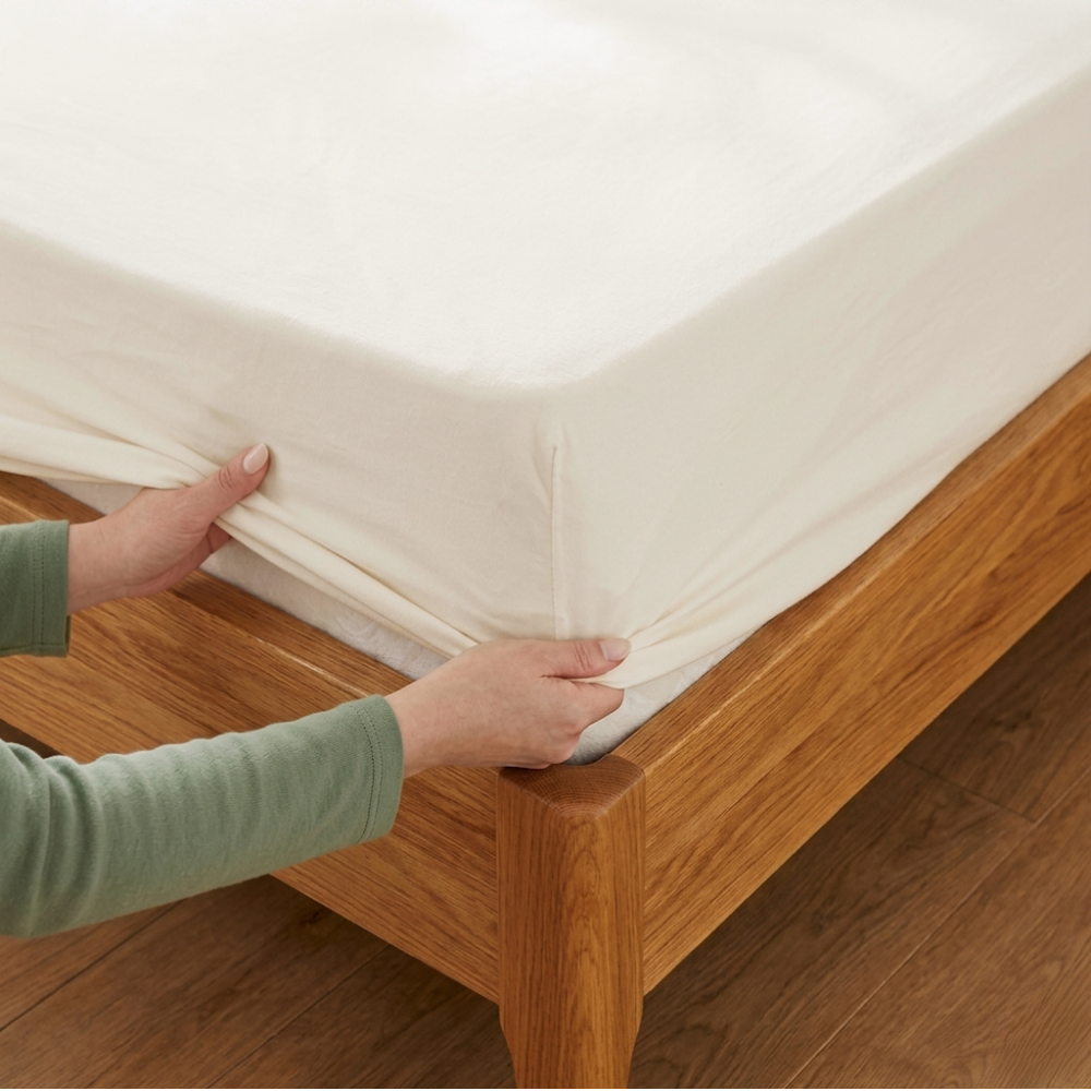 Drap housse élastique ultra simple en Coton Jersey - Bonnet 15-30cm max - LazyHousse