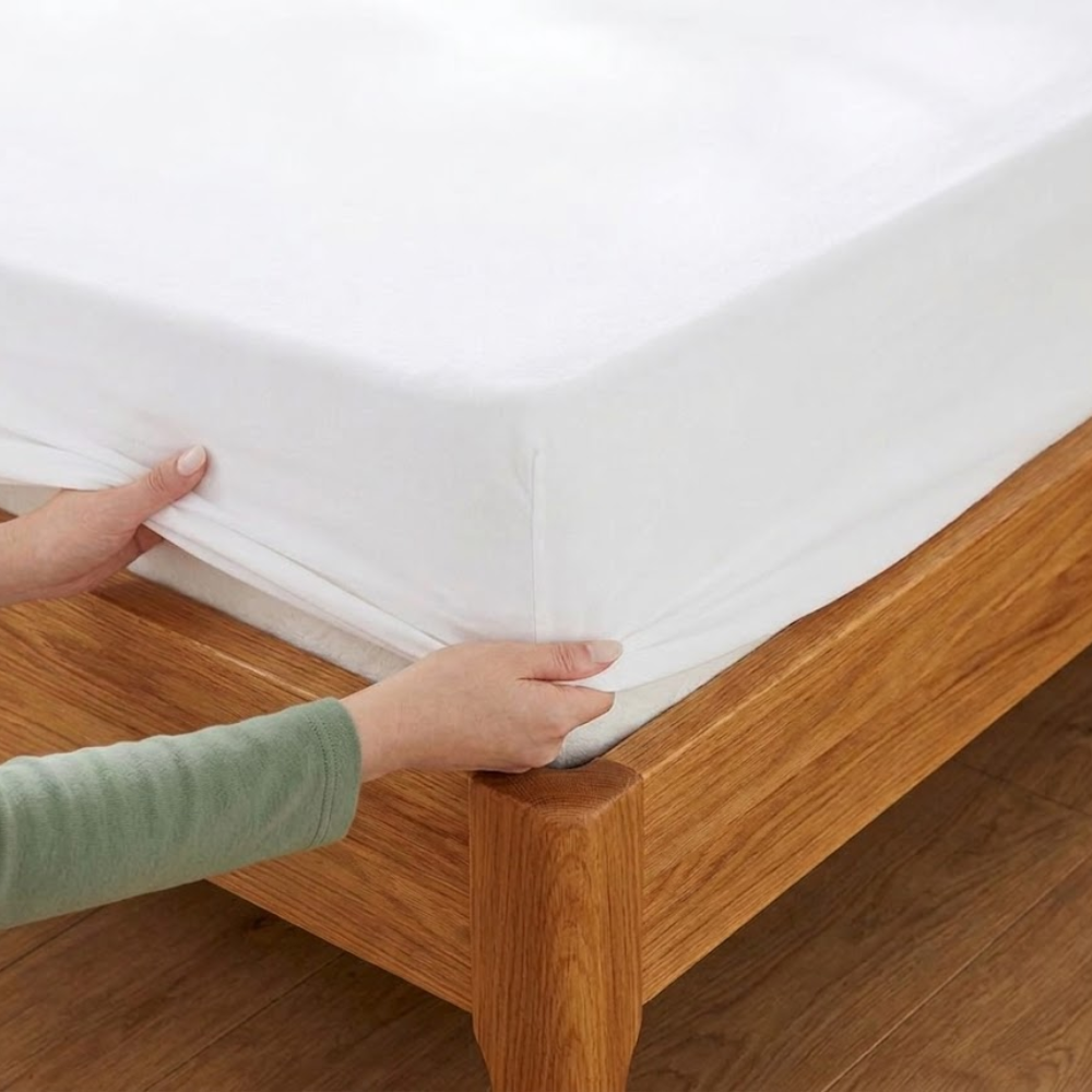 Drap housse élastique ultra simple en Coton Jersey - Bonnet 15-30cm max - LazyHousse