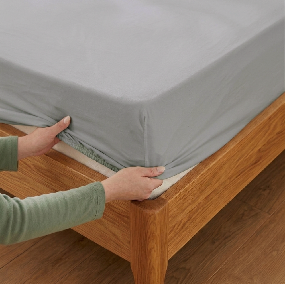 Drap housse élastique ultra simple en Coton Jersey - gros Bonnet spécial matelas épais 28-40cm max - LazyHousse