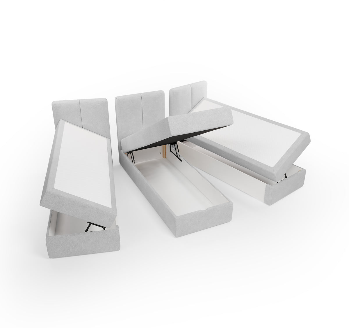 Lit géant XXL type BOXBED BOXSPRING - 240 x 200cm – Lit GIANT