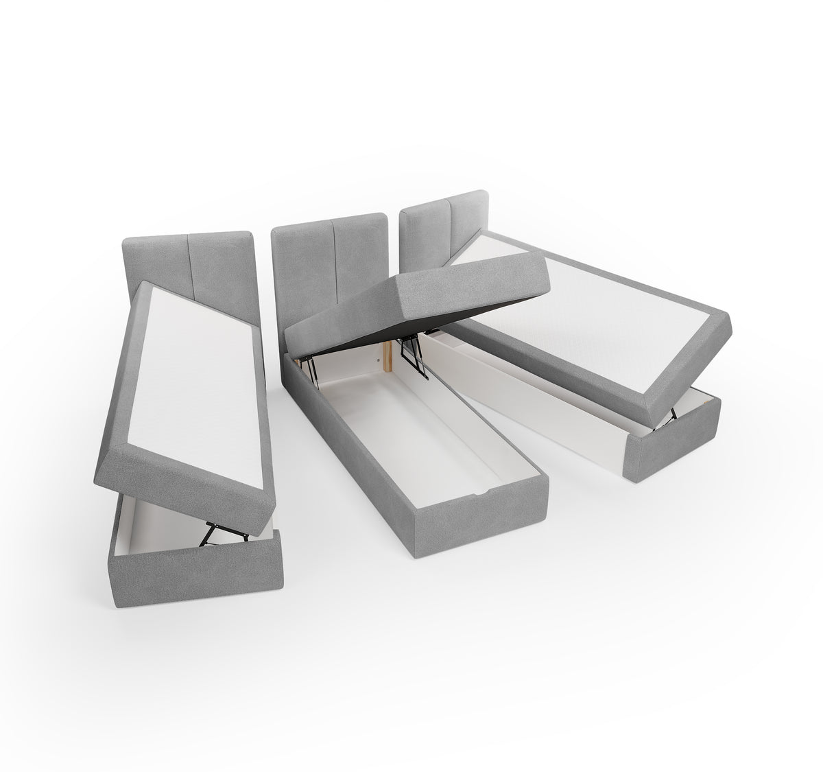Lit géant XXL type BOXBED BOXSPRING - 240 x 200cm – Lit GIANT