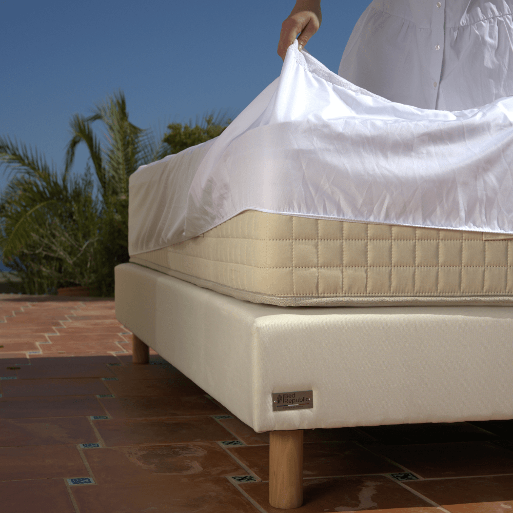 Protège matelas imperméable & respirant - COTON BOUCLETTE