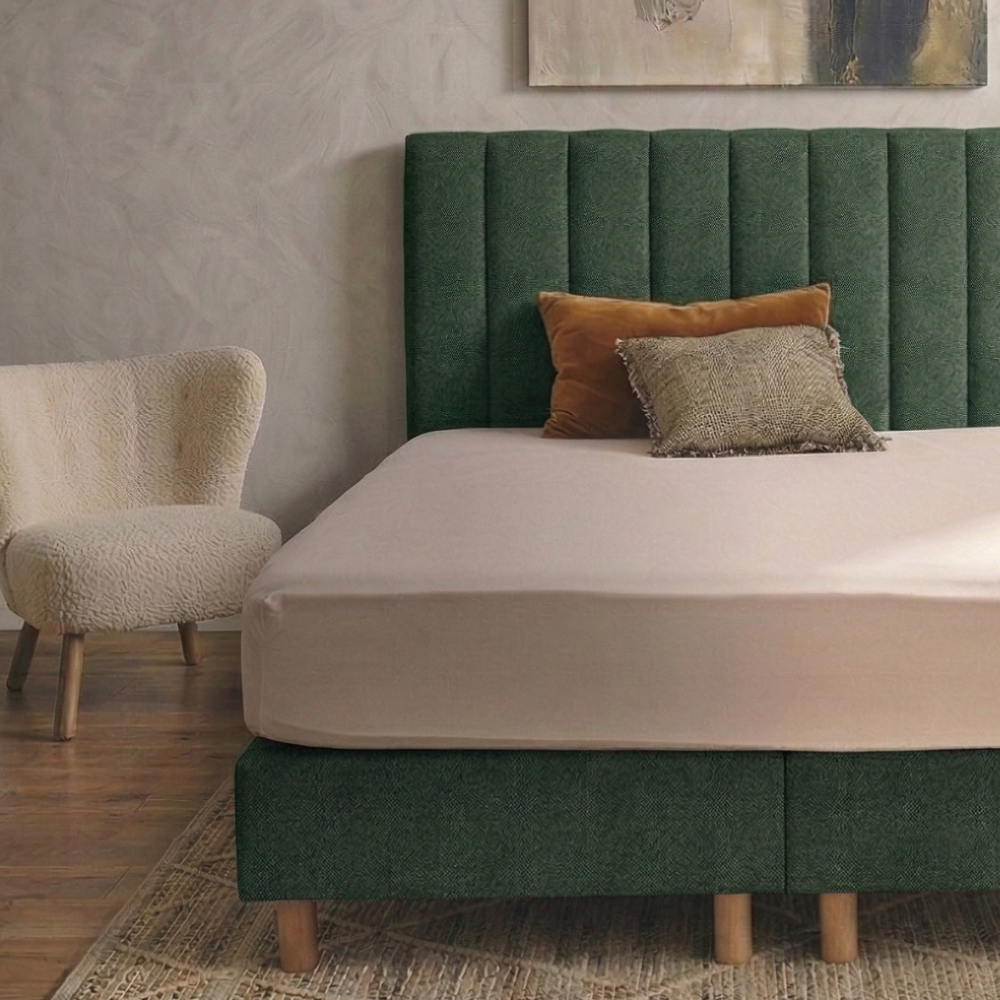 Protège matelas imperméable et respirant en tissu naturel de Bambou - BAMBOU