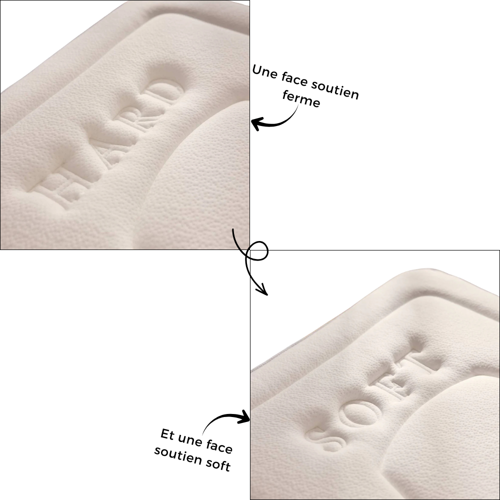 REASONS BI CONFORT 25cm - Single foam mattress, 2 sensations: balanced or firm