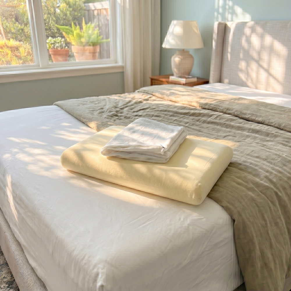 L'Oreiller 100% mémoire de forme coton bio SANITIZED par BED REPUBLIC