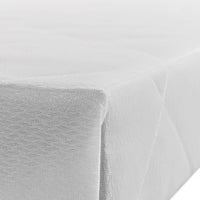 Sommier tapissier - H 35 cm - Tissu blanc - LE SOMMIER Tapissier Classique Made In France