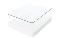 Surmatelas mémoire de forme 2 en 1 FRESH - TRES FRESH BLEU