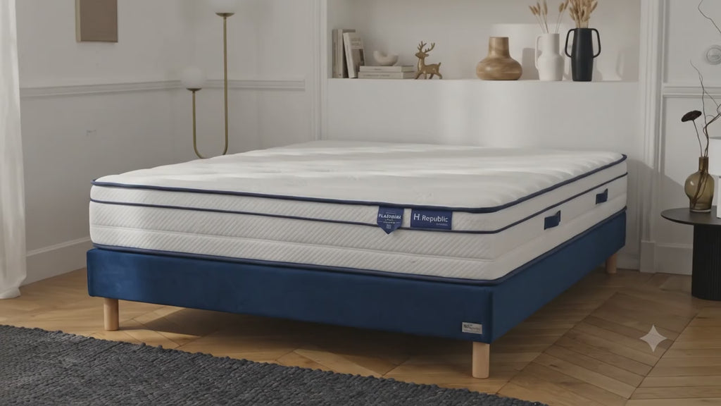 Matelas ressorts ensachés et mousse mémoire de forme HD - BED PLATINIUM 27 cm
